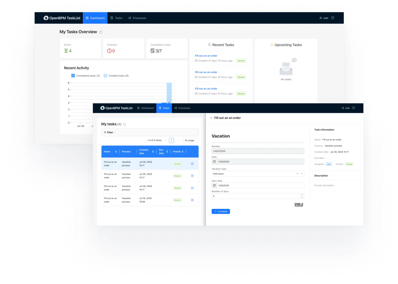 OpenBPM Tasklist