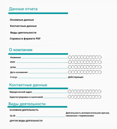 Пример проверки юр. лица