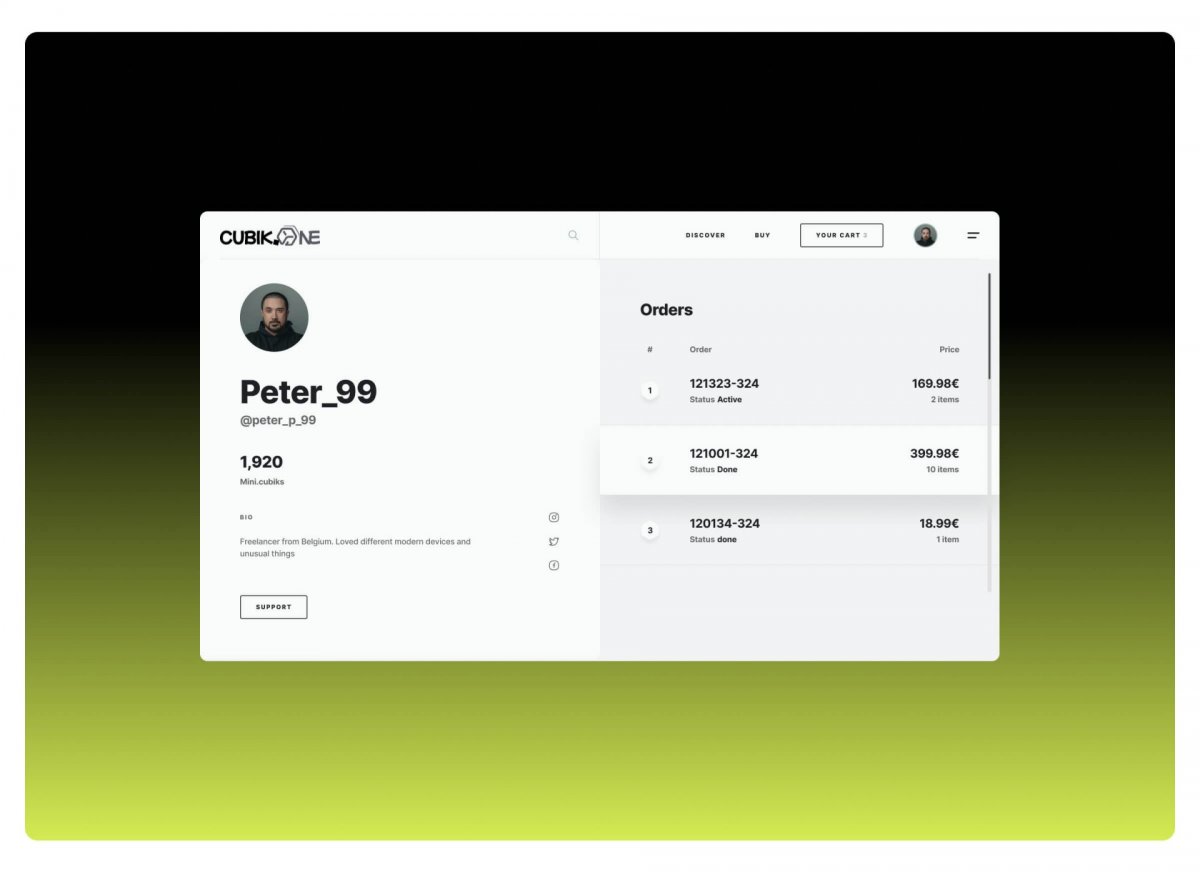 CUBIK.ONE - цифровая платформа модульного дизайна и e-commerce